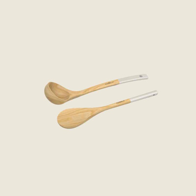 Set di cucchiai e mestoli in legno