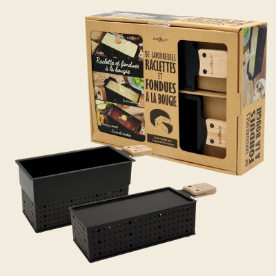 Coffret raclette et fondue à la bougie